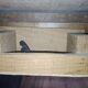 Old farmhouse table in solid walnut from the 19th century, benches, extensions, Ardèche.
