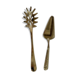 Silver metal cutlery