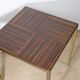 Vintage side table in rosewood & bronze – 1960s