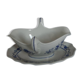 Saucière porcelaine de Lunéville