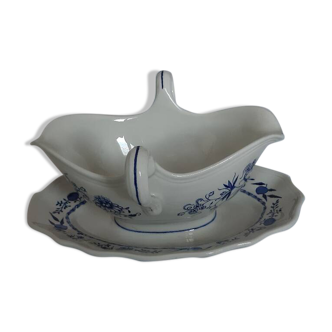 Lunéville porcelain gravy boat