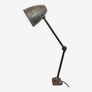 Brown Industrial Workshop Table Lamp, 1960s