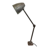 Lampe de table d’atelier industriel brun, années 1960