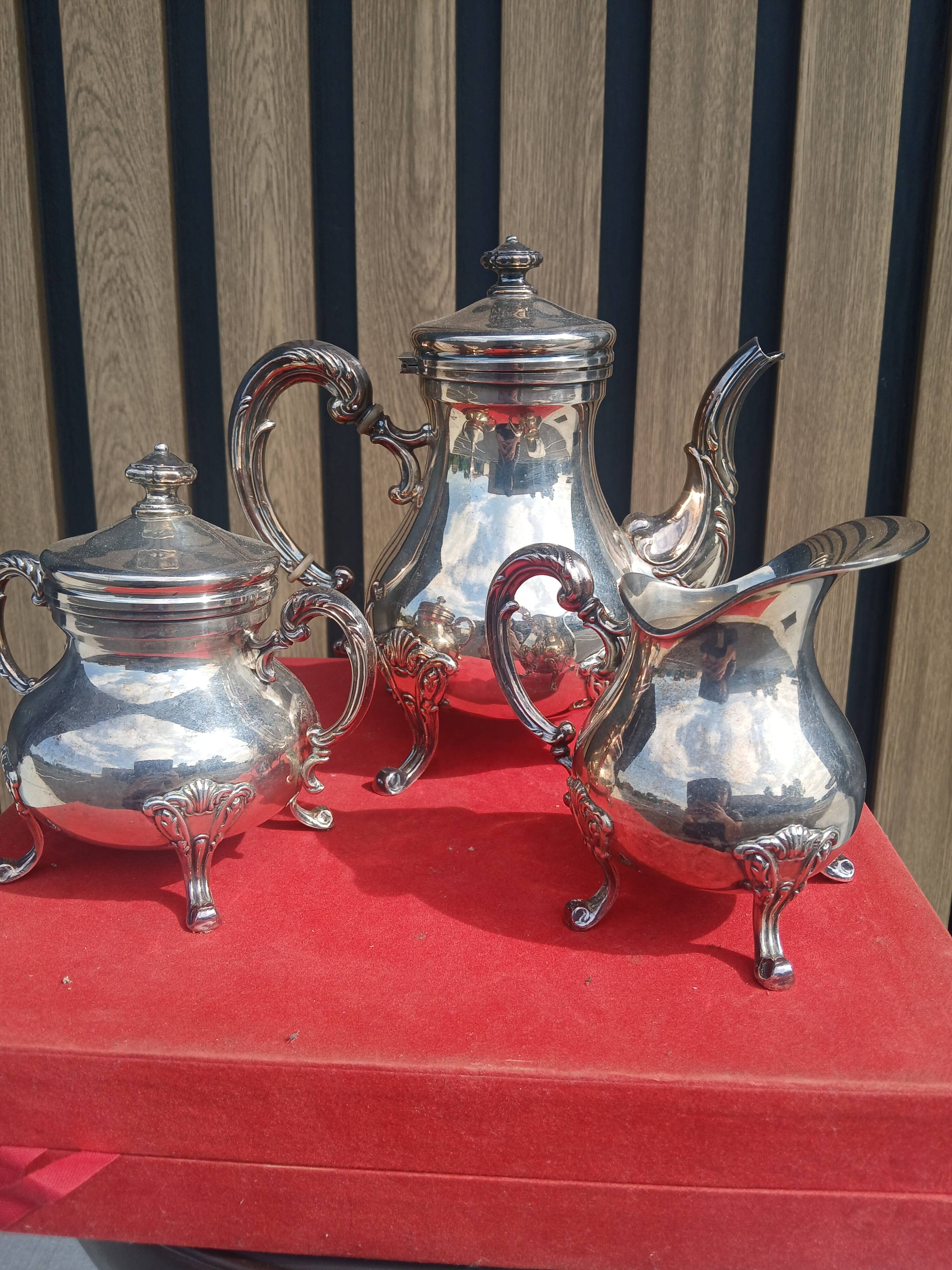 Silver coffee and tea service