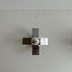 Pair of wall lamps in chromed metal France 1970