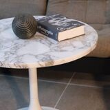 Marble tulip side table