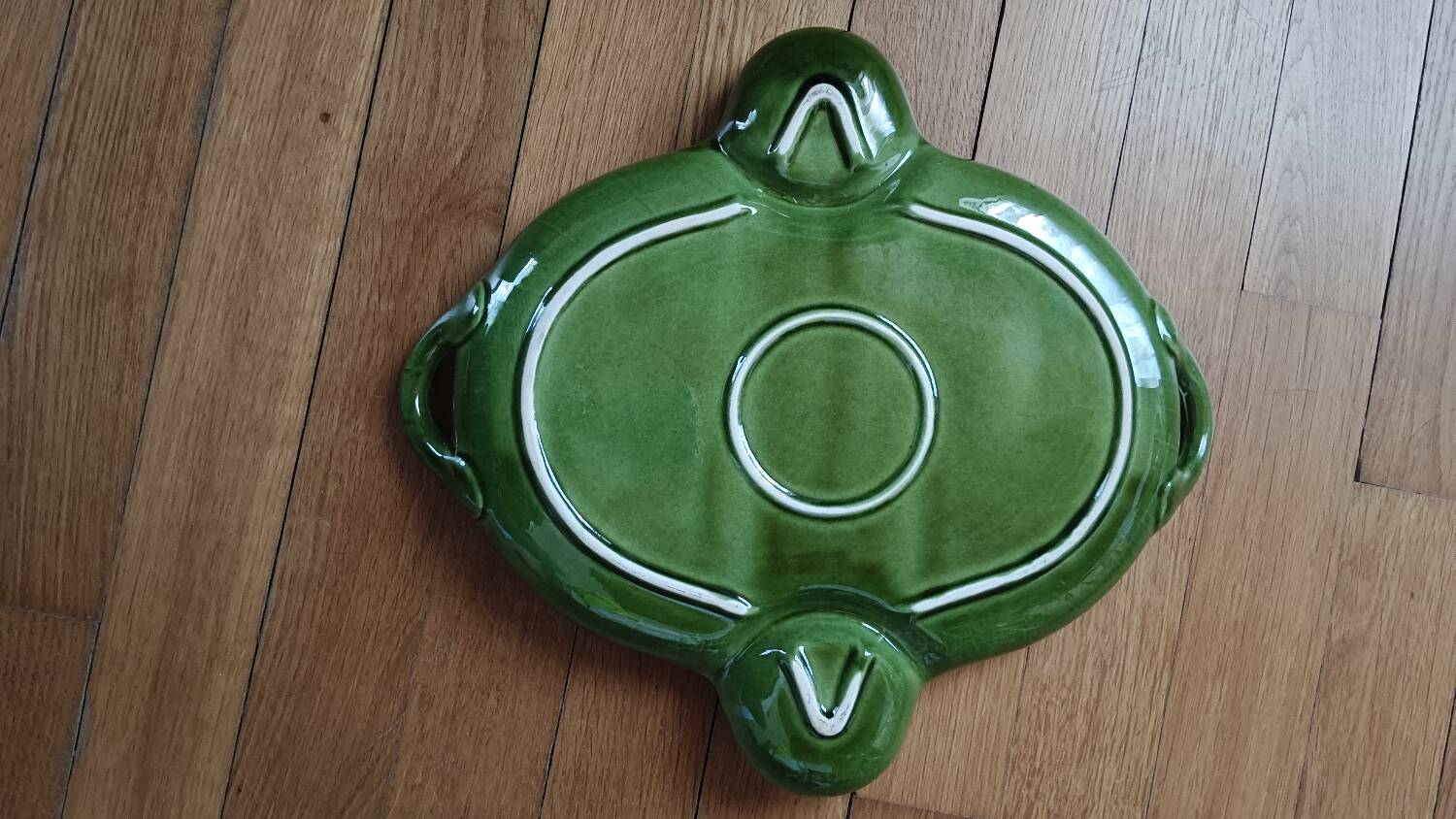 Strawberry slipware dish