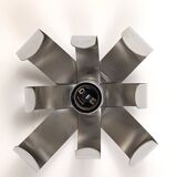 Chrome flower wall light