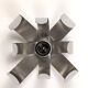 Applique fleur chrome