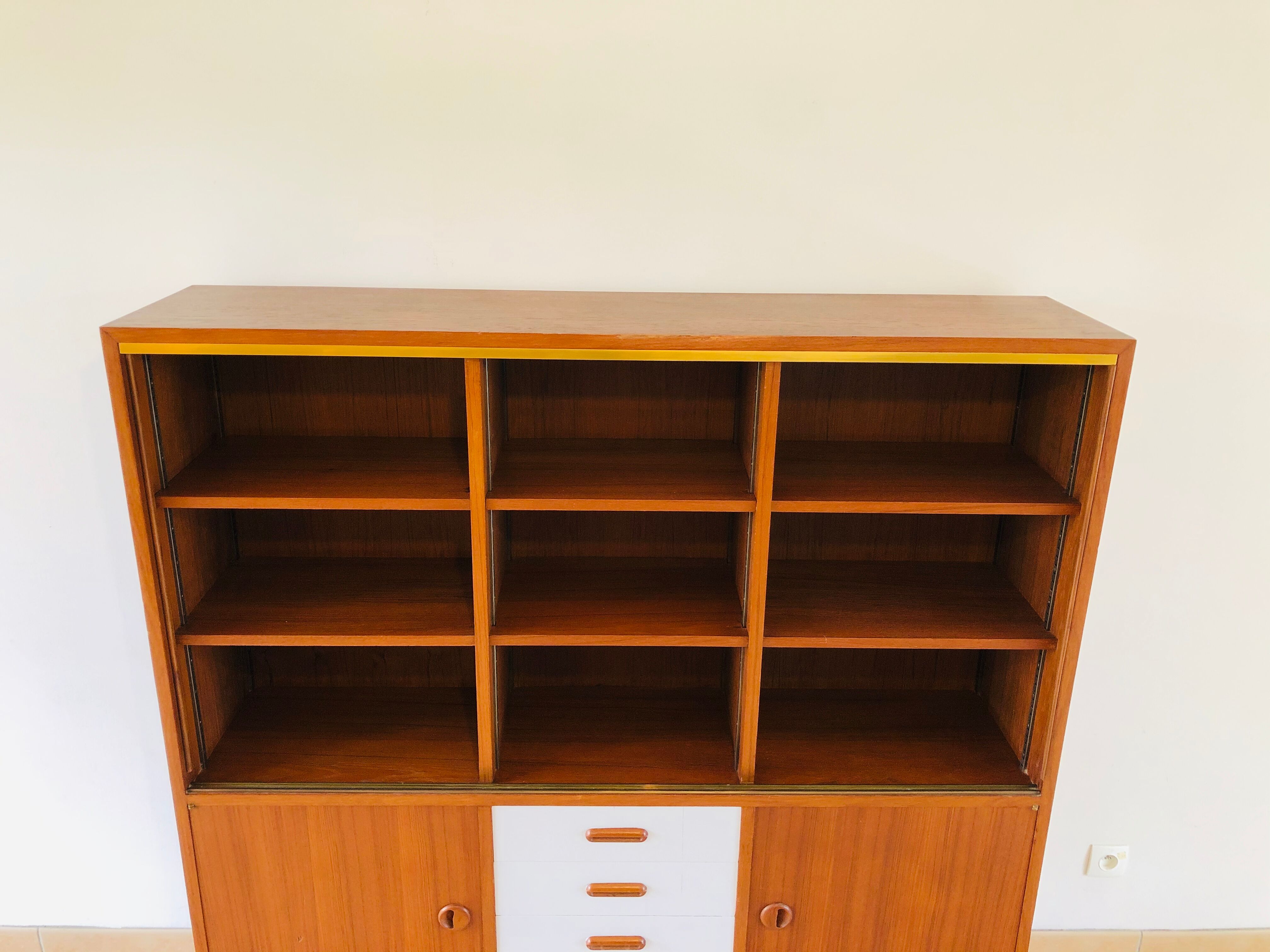 Scandinavian teak library 1960