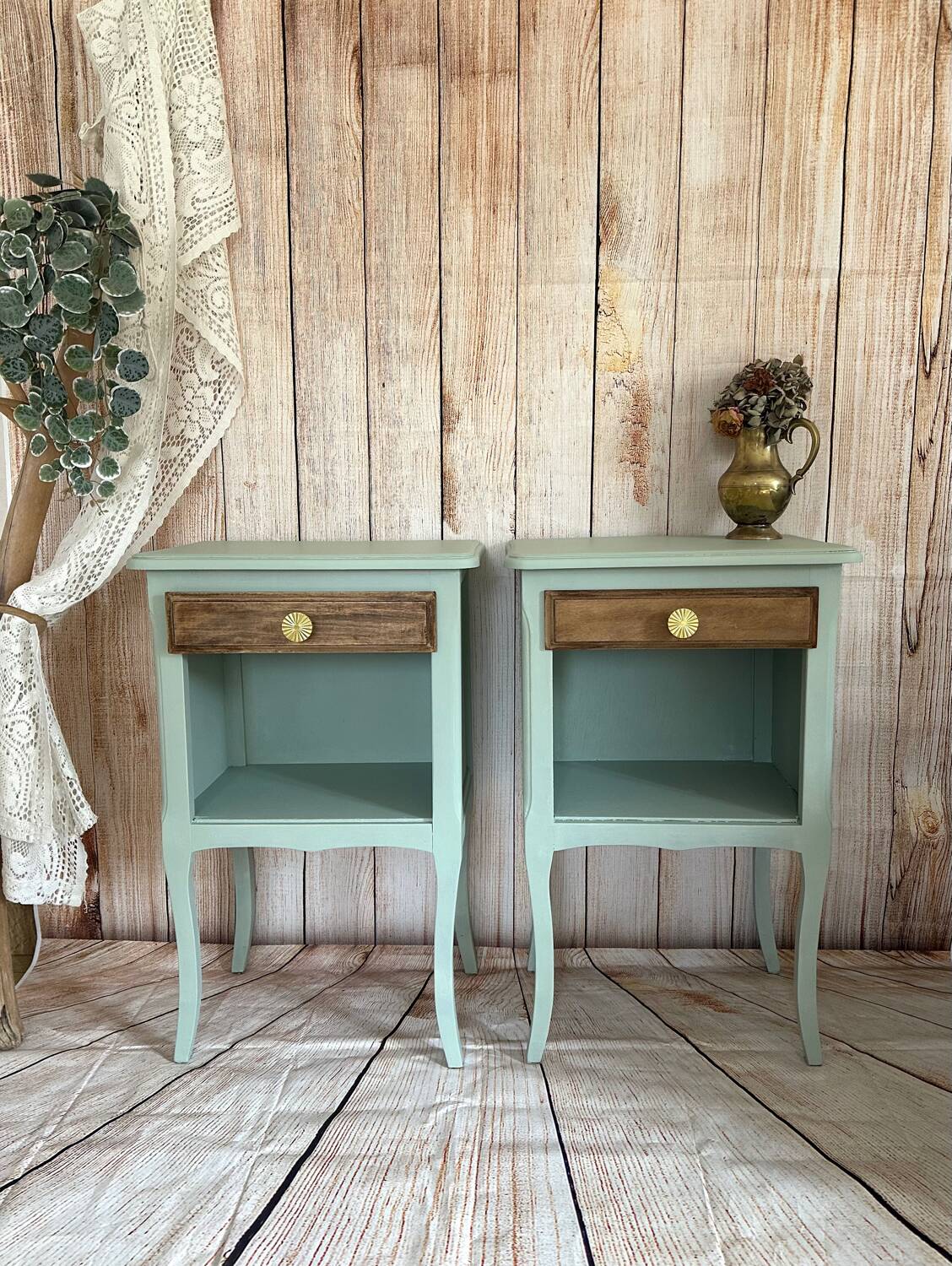 Pair of Louis XV style bedside tables