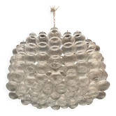 Large Murano Glass Bubble Chandelier 1980’s 11 Lights 