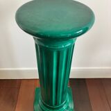 Green glazed ceramic column