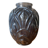 Vase style art deco gris
