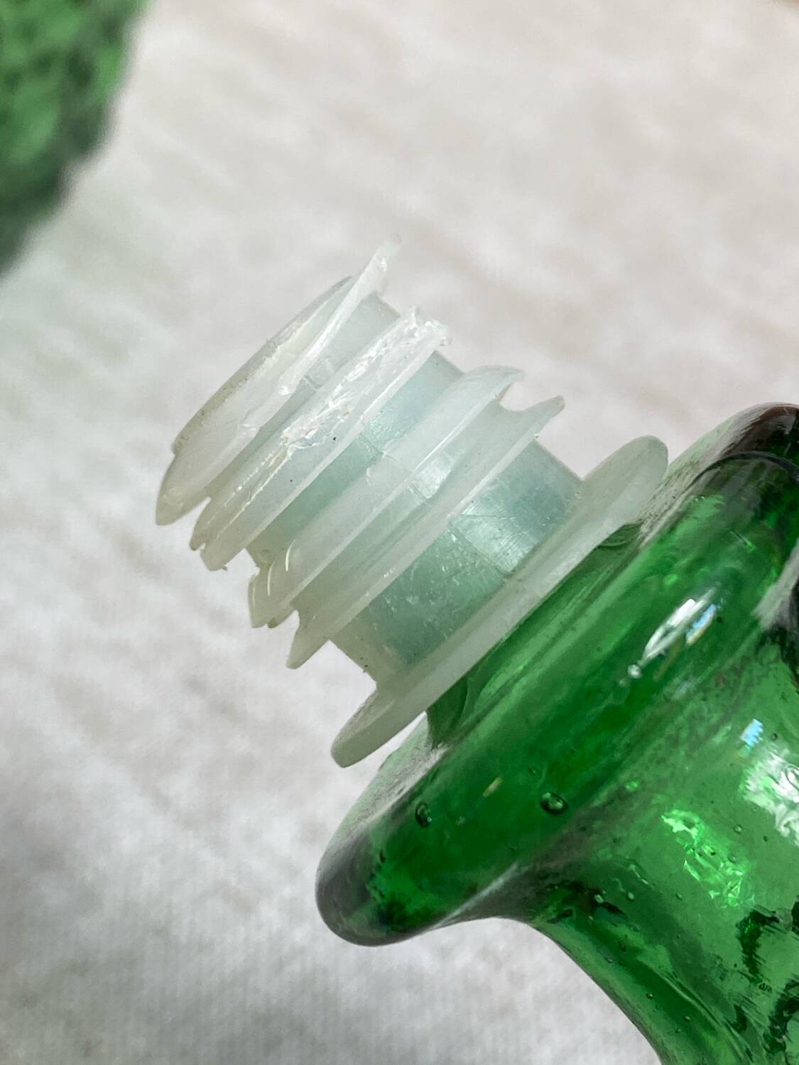 Vintage Empoli glass carafe from Italy