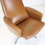 Midcentury Scandinavian Swivel Armchair, 1960s