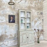 Furniture two body showcase, around 1900.