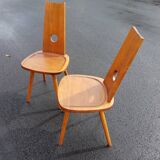 Pair of brutalist chairs