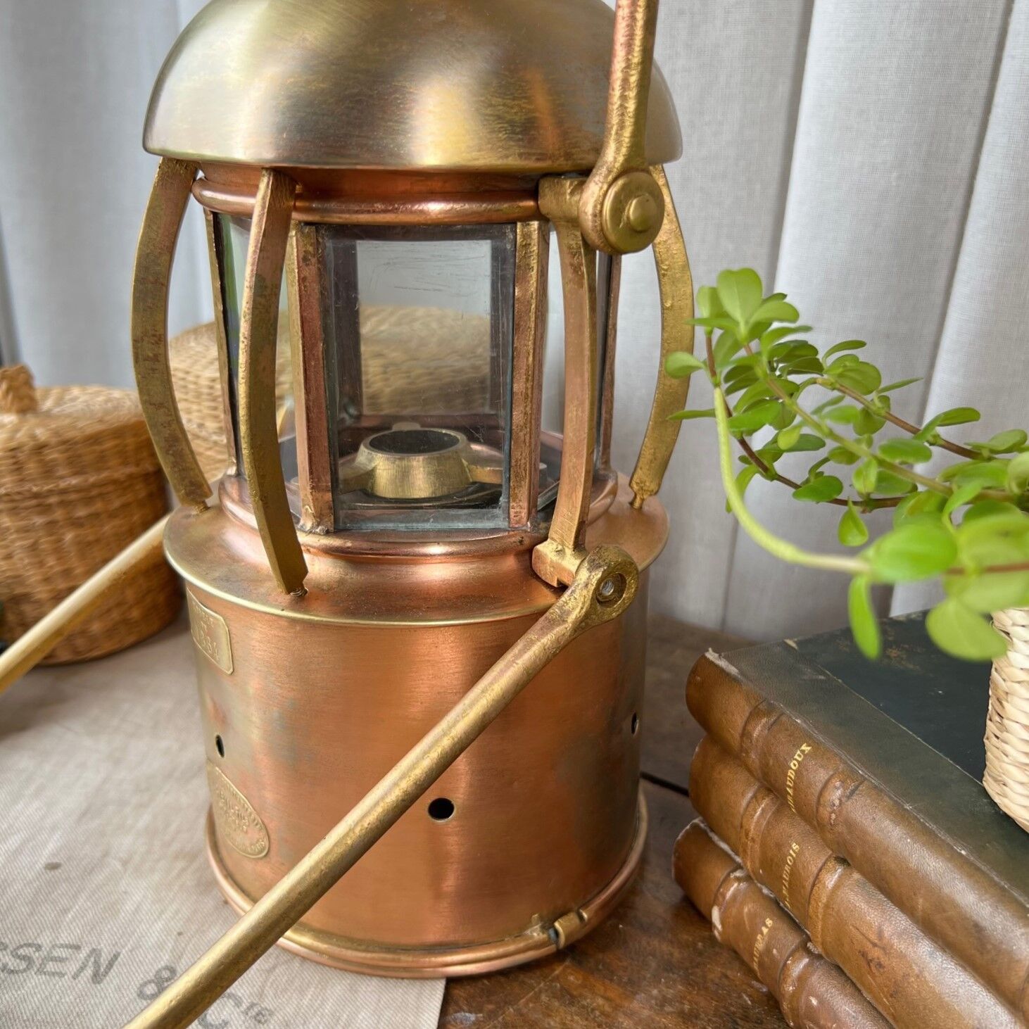 Old storm lamp from 1864