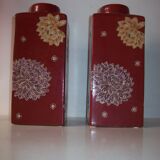 Pair of ceramic vases Geneviève Lethu