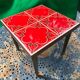 Vintage tiled square coffee table 60s/70s