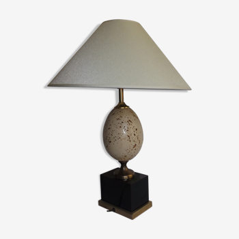 Lamp ostrich egg circa 1970 neoclasique