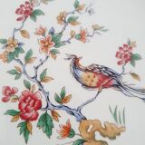 Lot de 6 assiettes creuses " oiseau de paradis " Sarreguemines