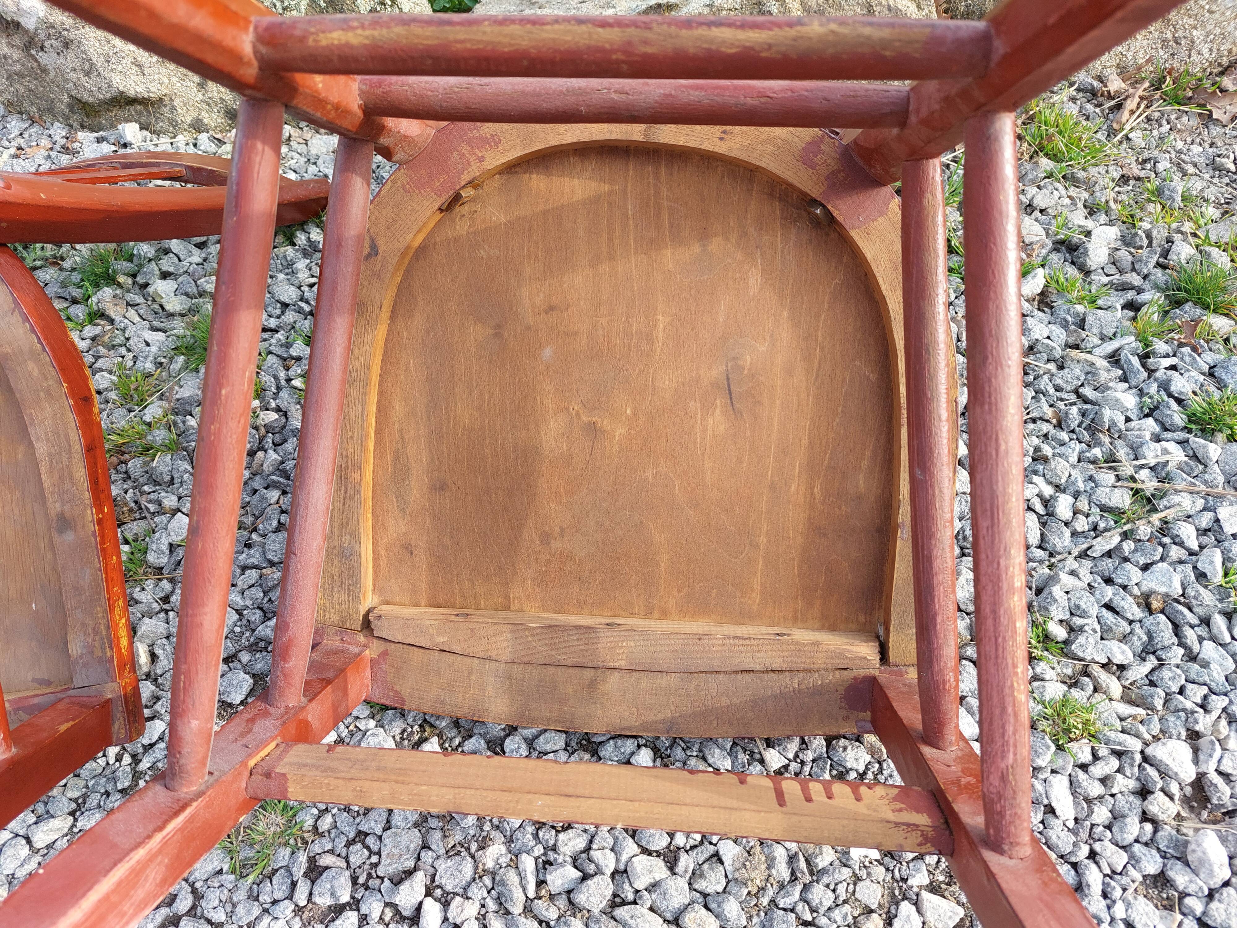 Bistro chairs with patterns