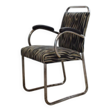 Art Deco German Tubular Steel Cantilever Armchair, 1920s