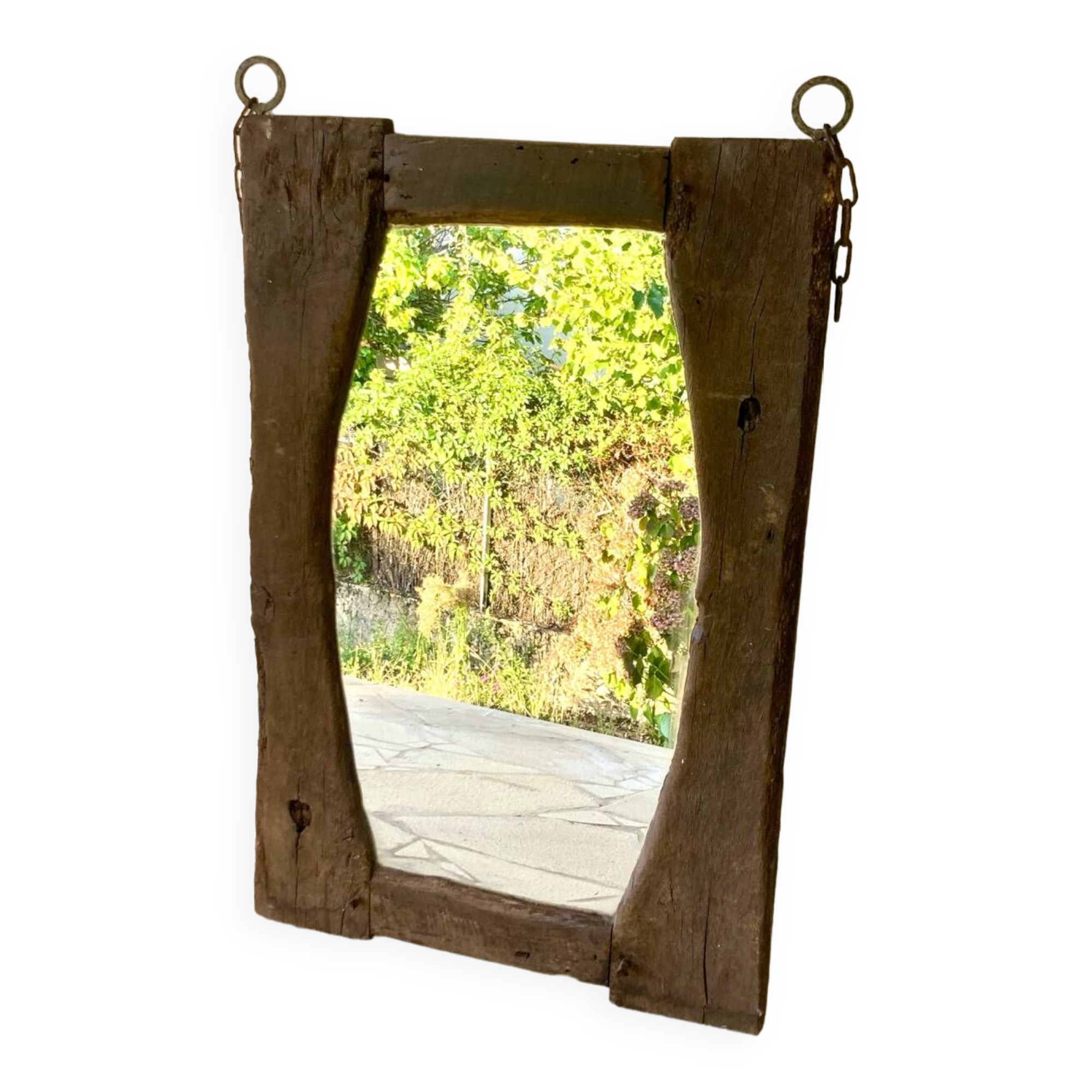 Folk art mirror