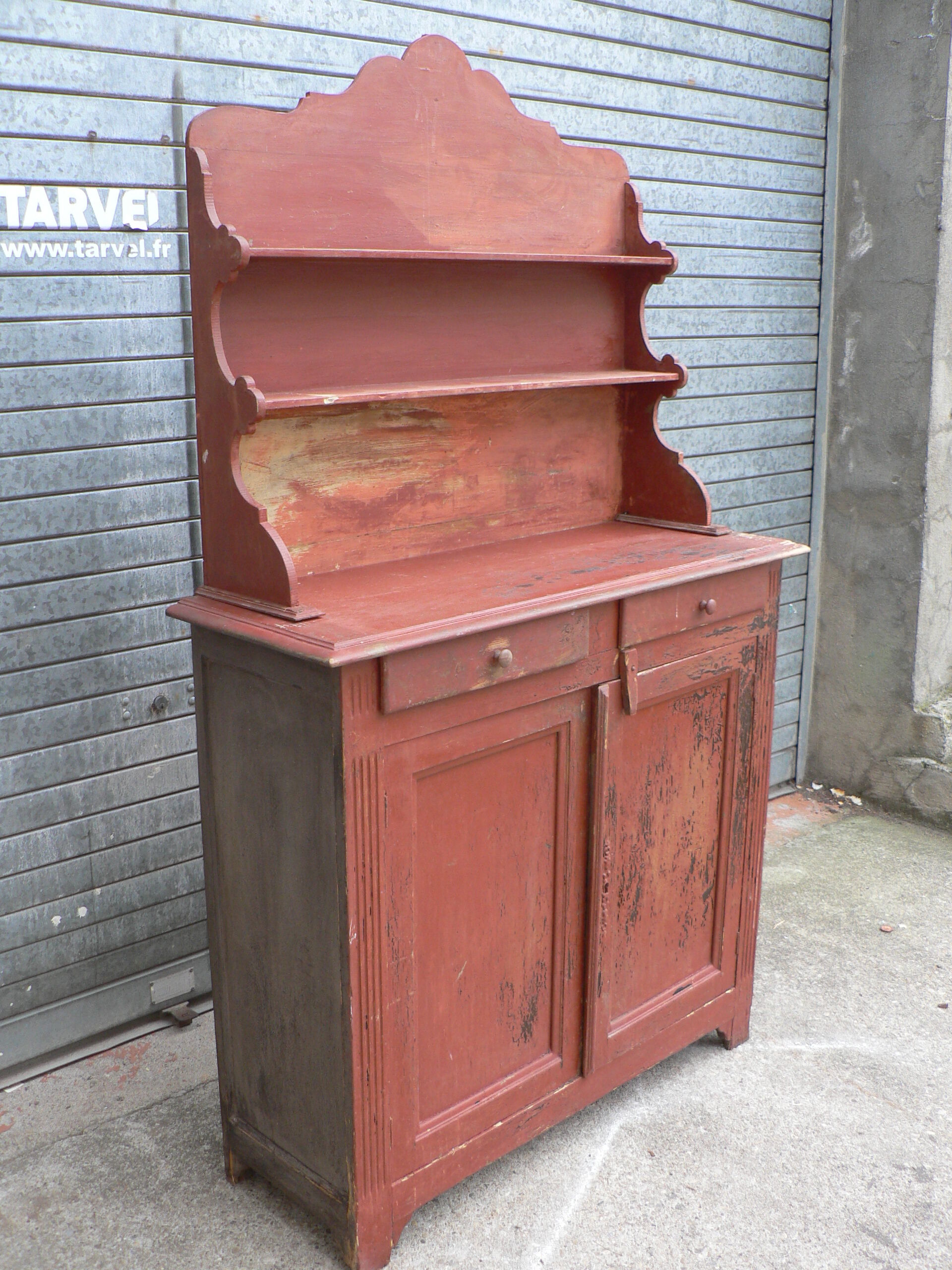 Buffet parisien étagère patiné
