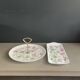 Set of 2 porcelain dishes Pillivuyt Liserons pattern