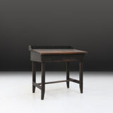 Swedish desk 19th century in black original paint