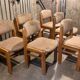 Série 6 chaises en orme Maison Regain