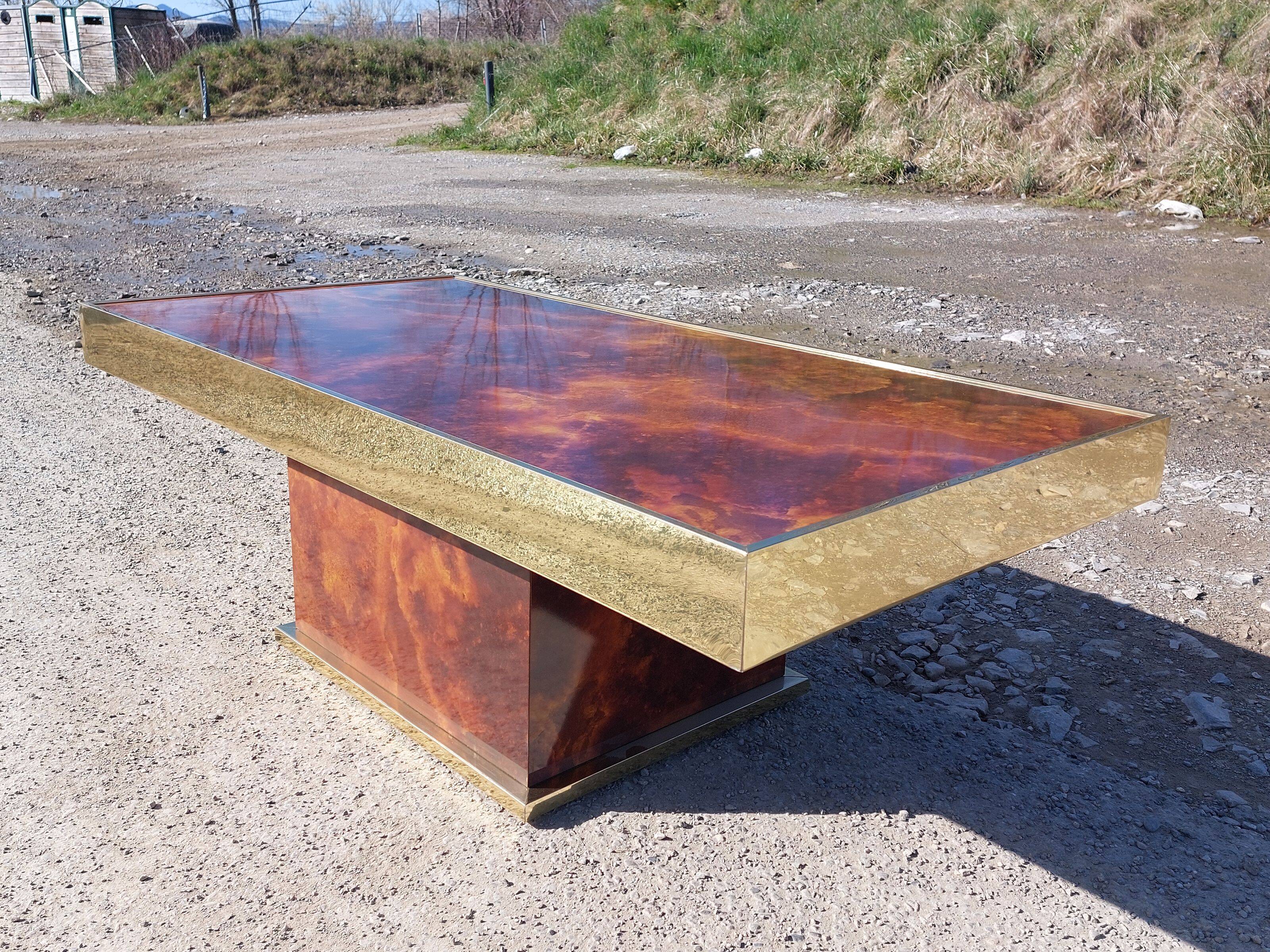 Rectangular coffee table Hervé Chapuis - 1970s