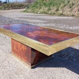 Rectangular coffee table Hervé Chapuis - 1970s