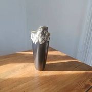Vintage free-form organic vase - numbered ceramic 1246/23 - mid-century style