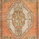 Vintage Small Rug. Turkish Seat Cover. Hand-knotted Door Mat. Entryway Rug. Kitchen Mat