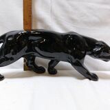 Art Deco Style Black Panther Ceramic