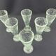 6 bubble glass champagne flutes
