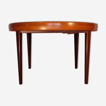 Table ronde extensible vintage scandinave