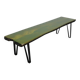 Unique Handmade Green Epoxy Fusion Bench, 1990s