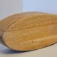 Oval solid wood bowl