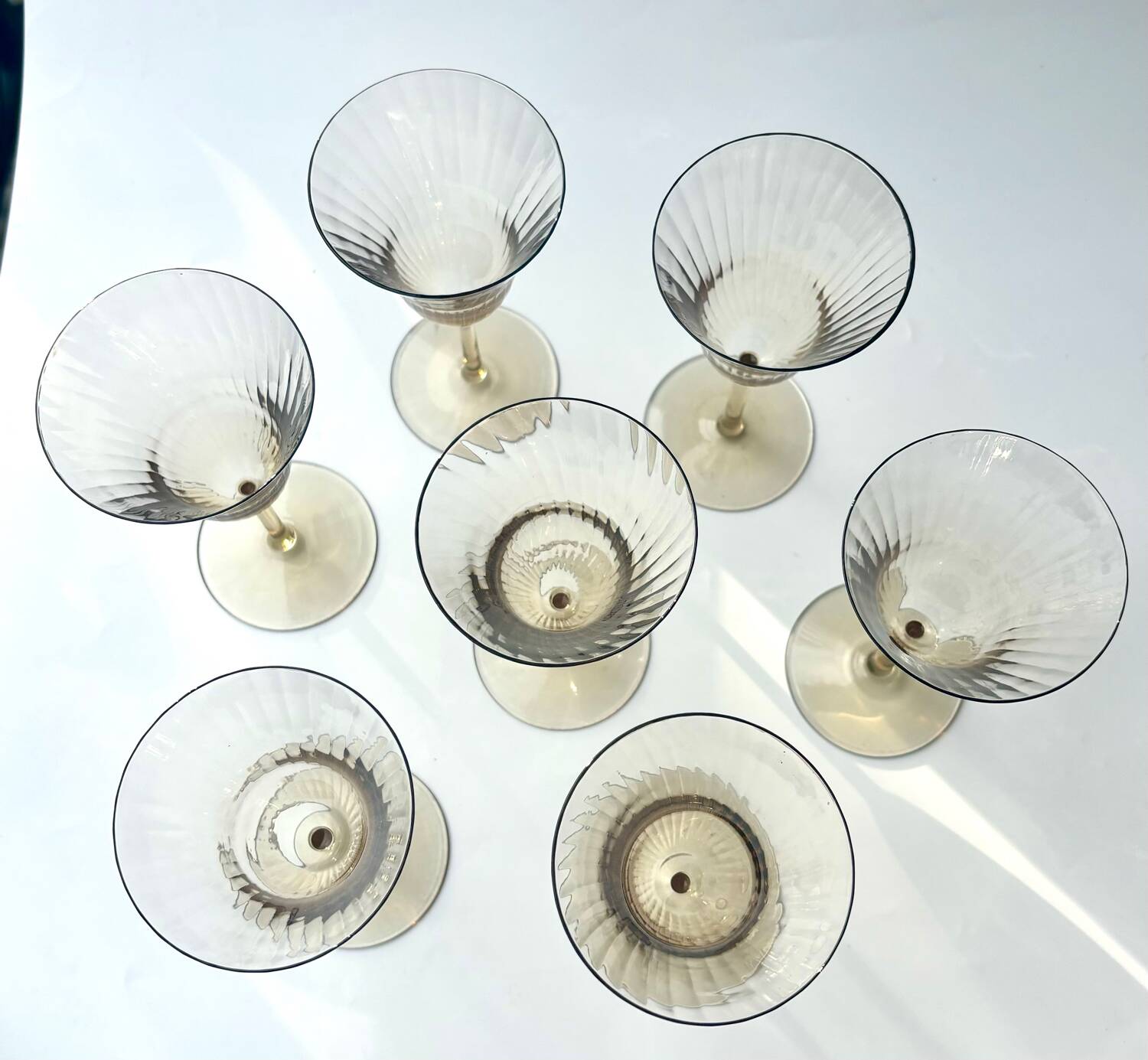 Verres style Gallée