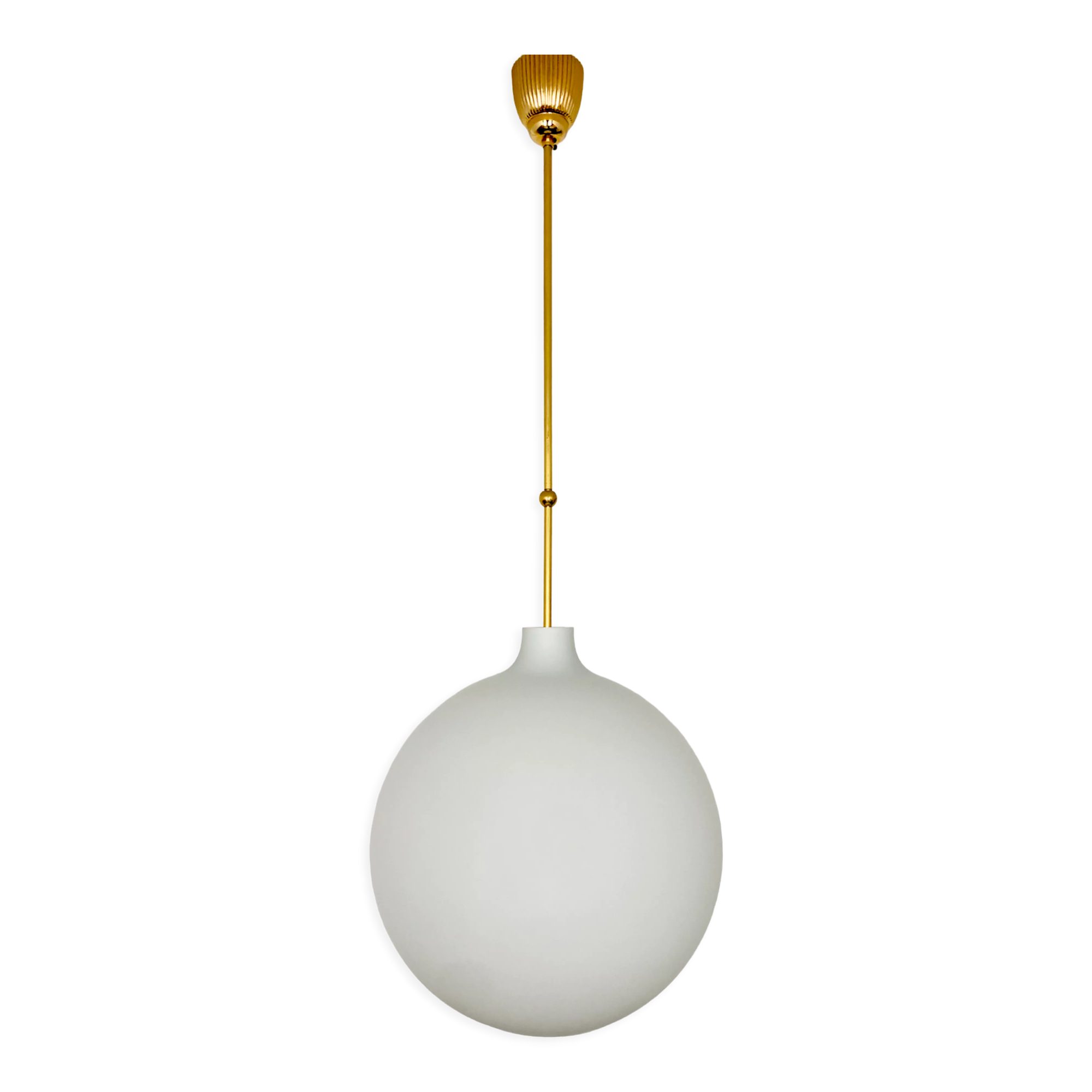 Large opaline lamp by Aloys Gangkofner for Peill and Putzler
