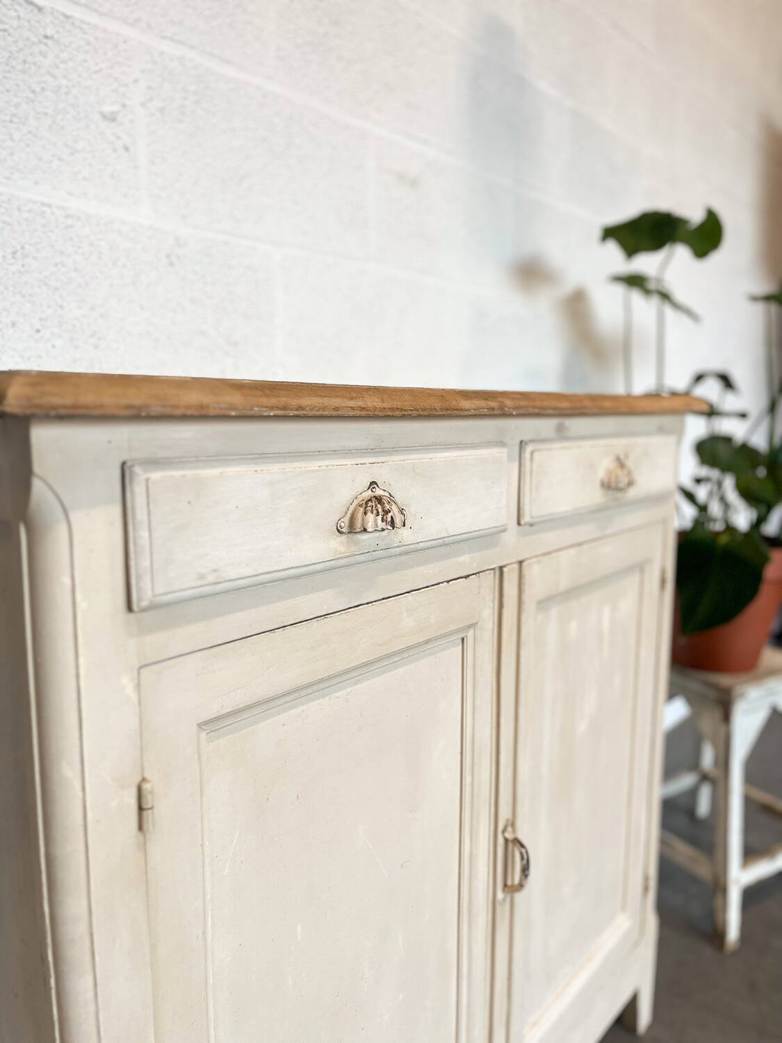 Old Parisian buffet with original patina