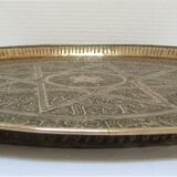Art top oriental work solid brass vintage diameter 44 cm