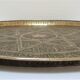 Art top oriental work solid brass vintage diameter 44 cm