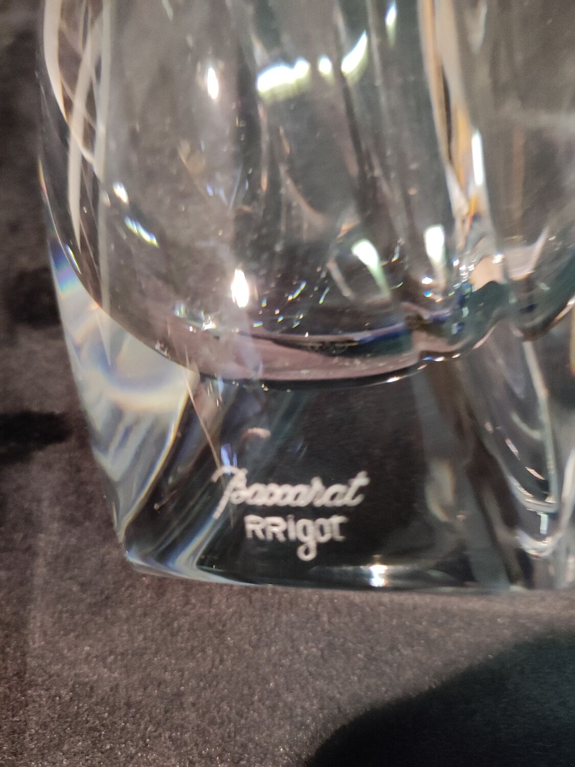 Baccarat crystal vase