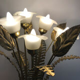 Brass flower lamp